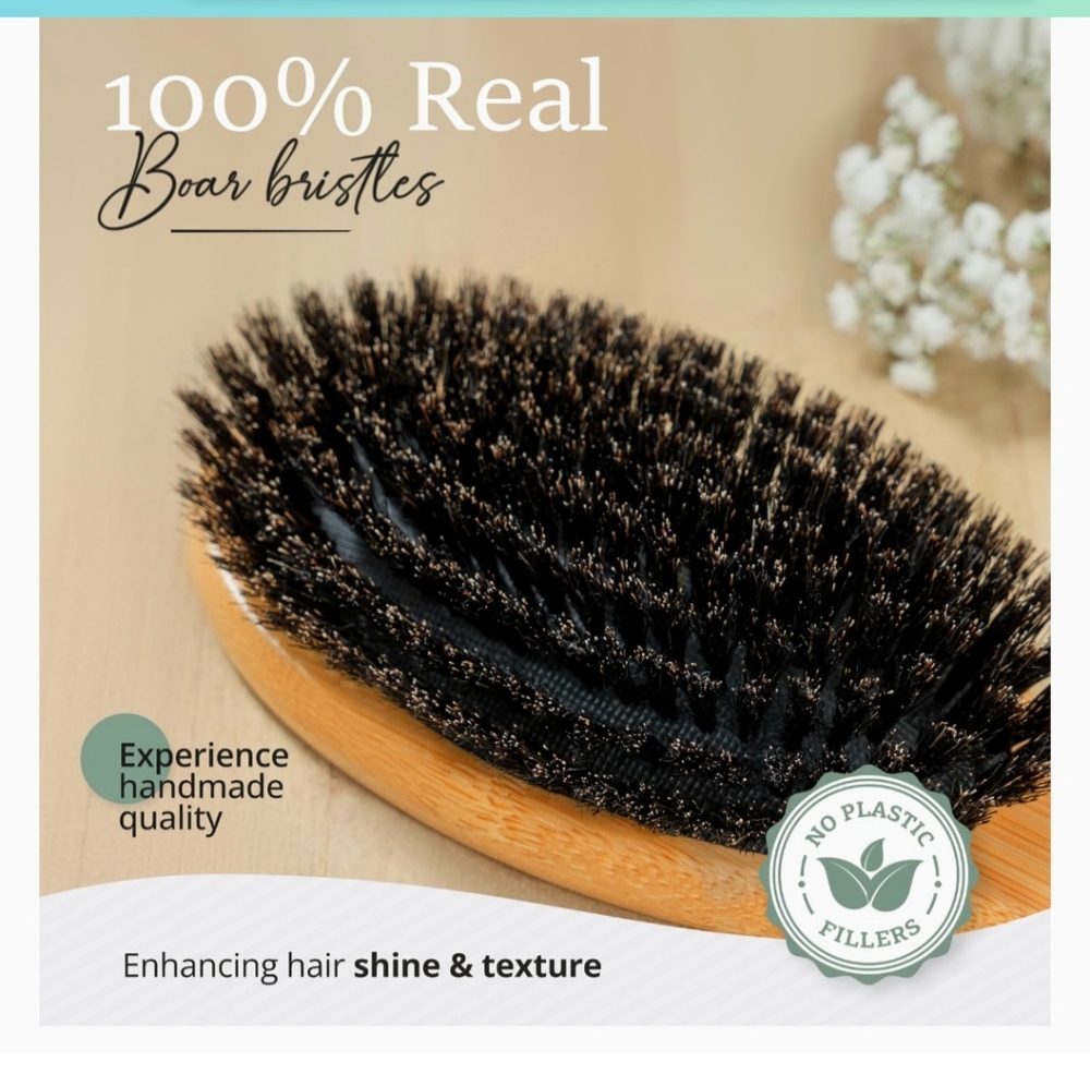 Belula 100% Boar Bristle Brush Set